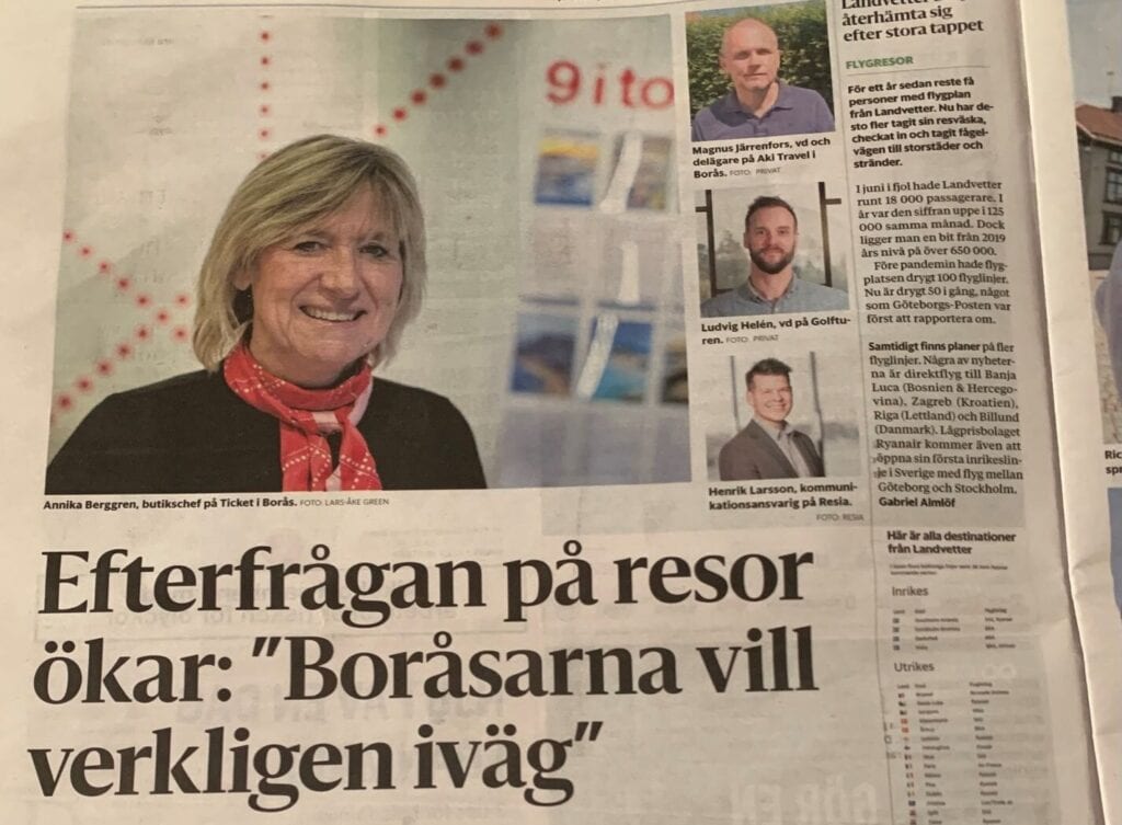 Efterfrågan på resor ökar!