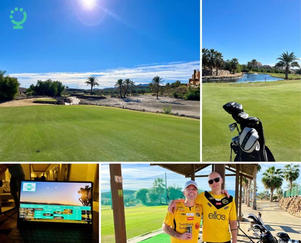 Första dagens tävlingsdag på Valle del Este Resort. 