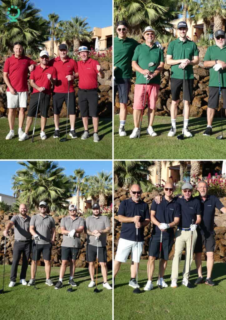 Golfturens Pro-Am 2023 bestod av 4 lag och totalt 16 grabbar.