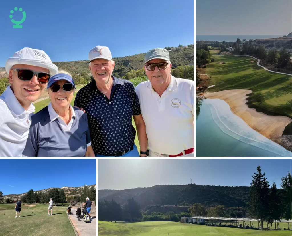 Spel på Secret Valley i Pafos, Cypern.