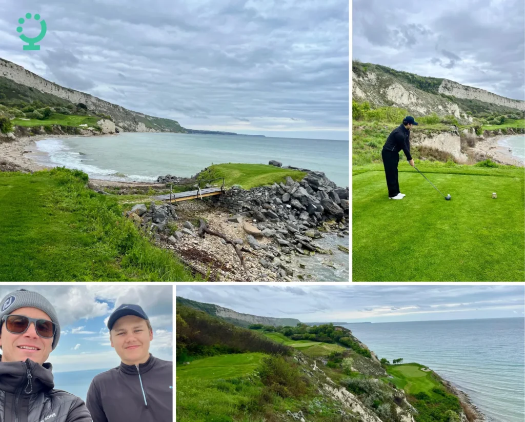 Far och son golfweekend till Bulgarien och deras signature golf coast.